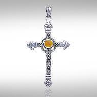 Celtic Cross Silver & Marcasite Pendant JP030 Pendant