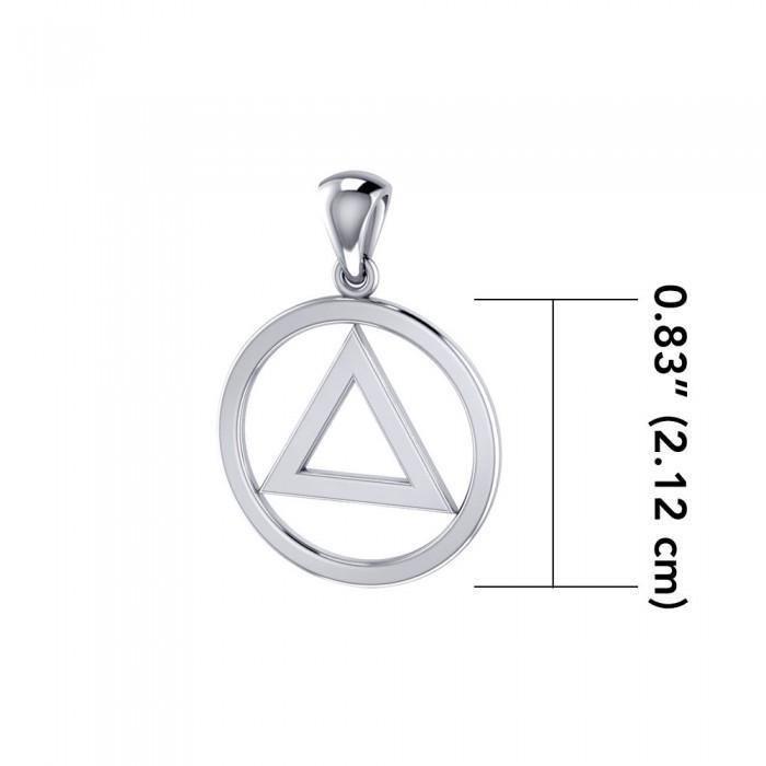 AA Symbol Silver Pendant JP072