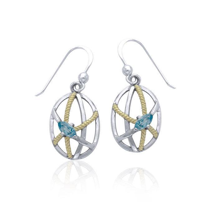 Contemporary Rope Design Earrings MER1253 Earrings