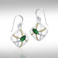 Contemporary Rope Design Earrings MER1254 Earrings