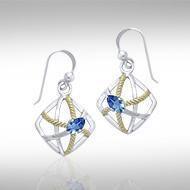 Contemporary Rope Design Earrings MER1254 Earrings