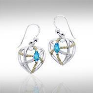 Contemporary with Rope Design Earrings MER1256 Earrings