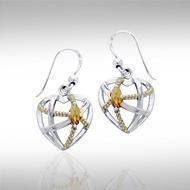 Contemporary with Rope Design Earrings MER1256 Earrings