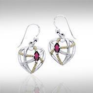 Contemporary with Rope Design Earrings MER1256 Earrings