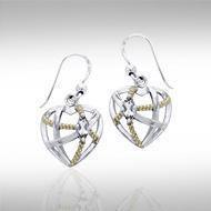 Contemporary with Rope Design Earrings MER1256 Earrings