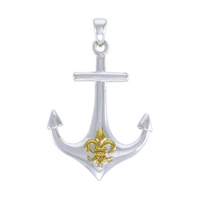 Anchor with Fleur De Lis MPD4048