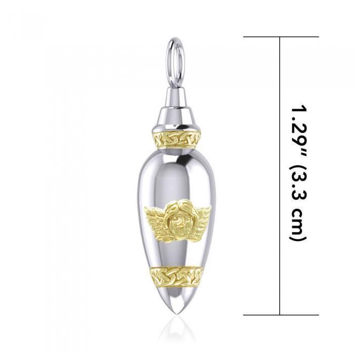 Celtic Angel Bottle Pendant MPD4062