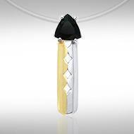 Black Magic Triple Diamond Silver & Gold Pendant MPD837 Pendant