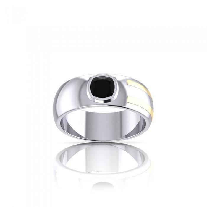 Blaque Rectangle Solitare Ring MRI478