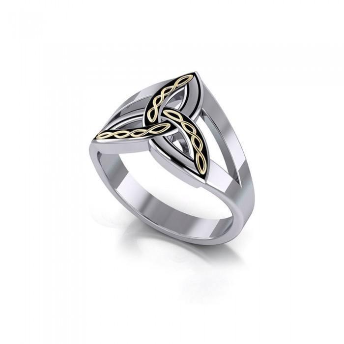 Braided Celtic Trinity Knot Ring MRI657