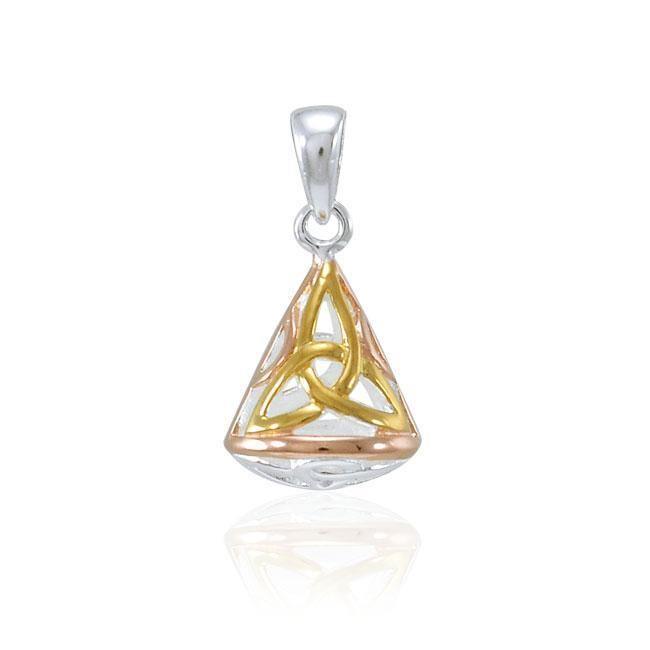 Celtic Triquetra Knot Three Tone Pendant OTP543 Pendant