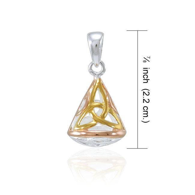 Celtic Triquetra Knot Three Tone Pendant OTP543 Pendant