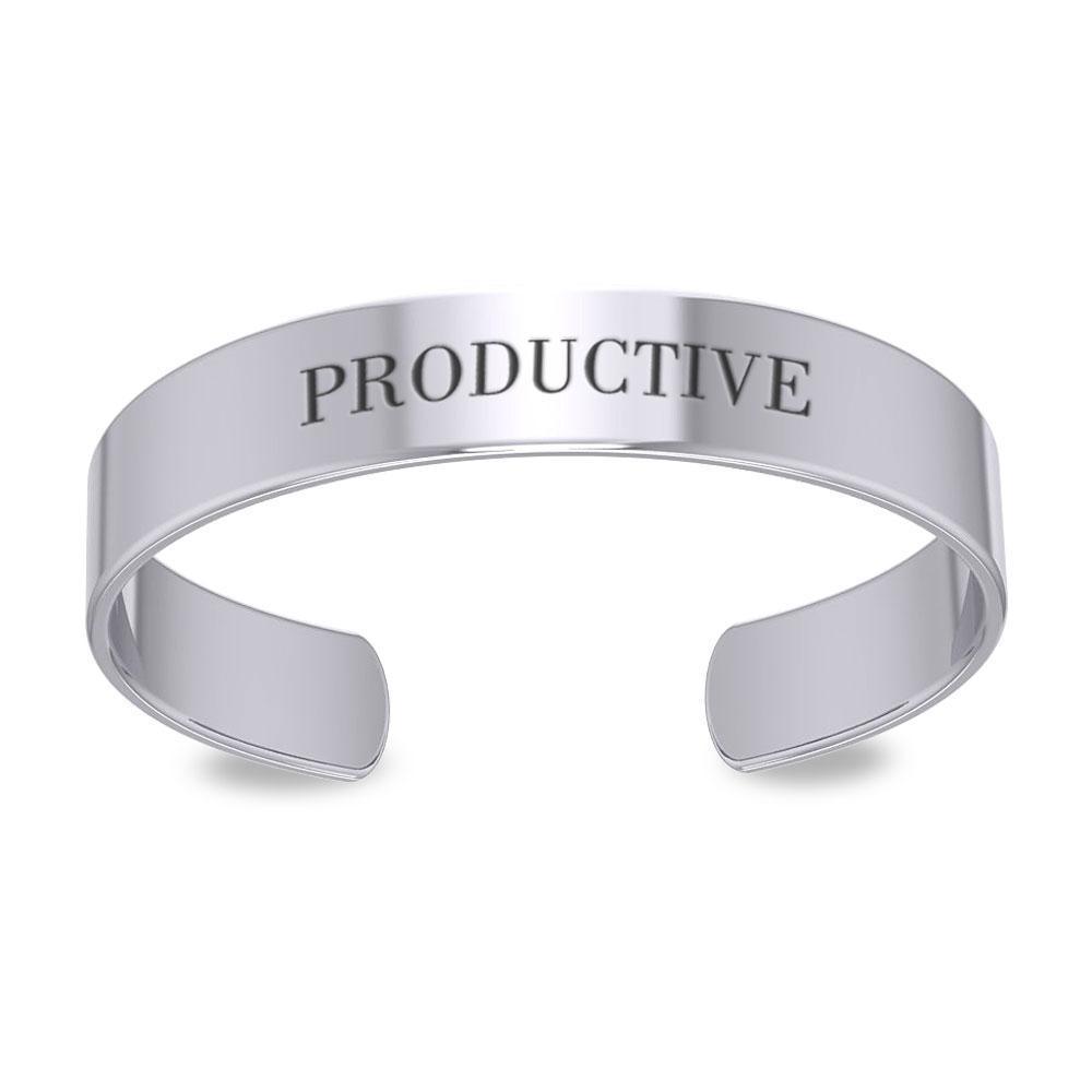 Success Generator Cuff Bracelet in Fine Sterling Silver TBA193 Bangle