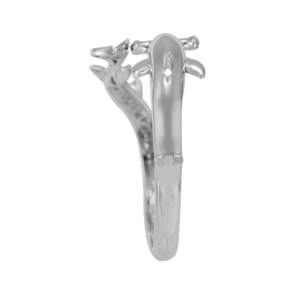 Hammerhead Shark Silver Cuff Bracelet with open lock TBA221 - peterstone.dropshipping