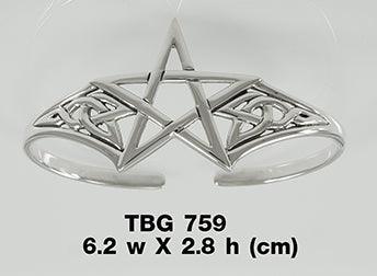 The Centuries Old Power of the Silver Pentagram ~ It’s yours to behold Bangle TBG759 - peterstone.dropshipping