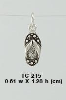 Carefree ease ~ Sterling Silver Flip Flops Charm TC215 - peterstone.dropshipping