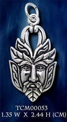 The renewed cycle of growth ~ Sterling Silver Green Man Charm TCM053 - peterstone.dropshipping