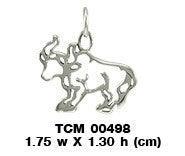 Taurus Zodiac Silver Charm TCM498 - peterstone.dropshipping