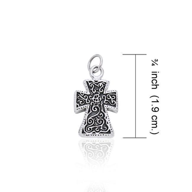 Elegance Cross Silver Charm TCM311 Charm