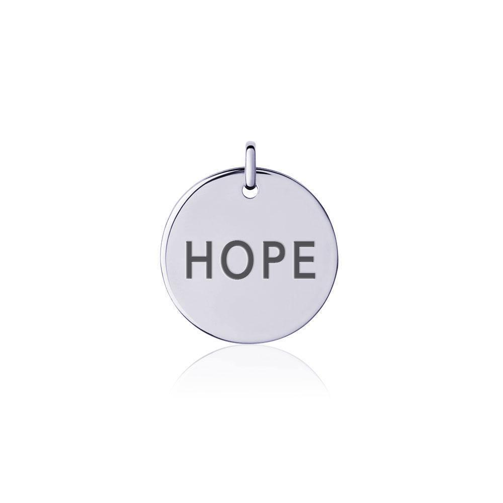 Power Word Hope Silver Disc Charm TCM325 Charm