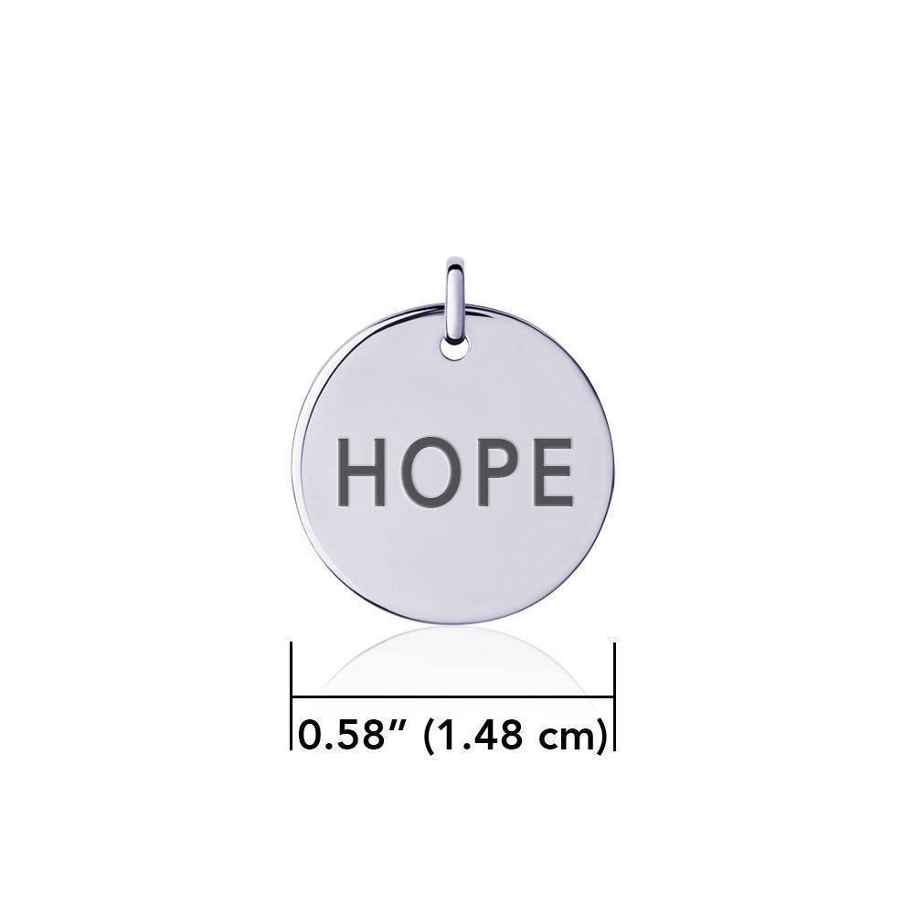 Power Word Hope Silver Disc Charm TCM325 Charm