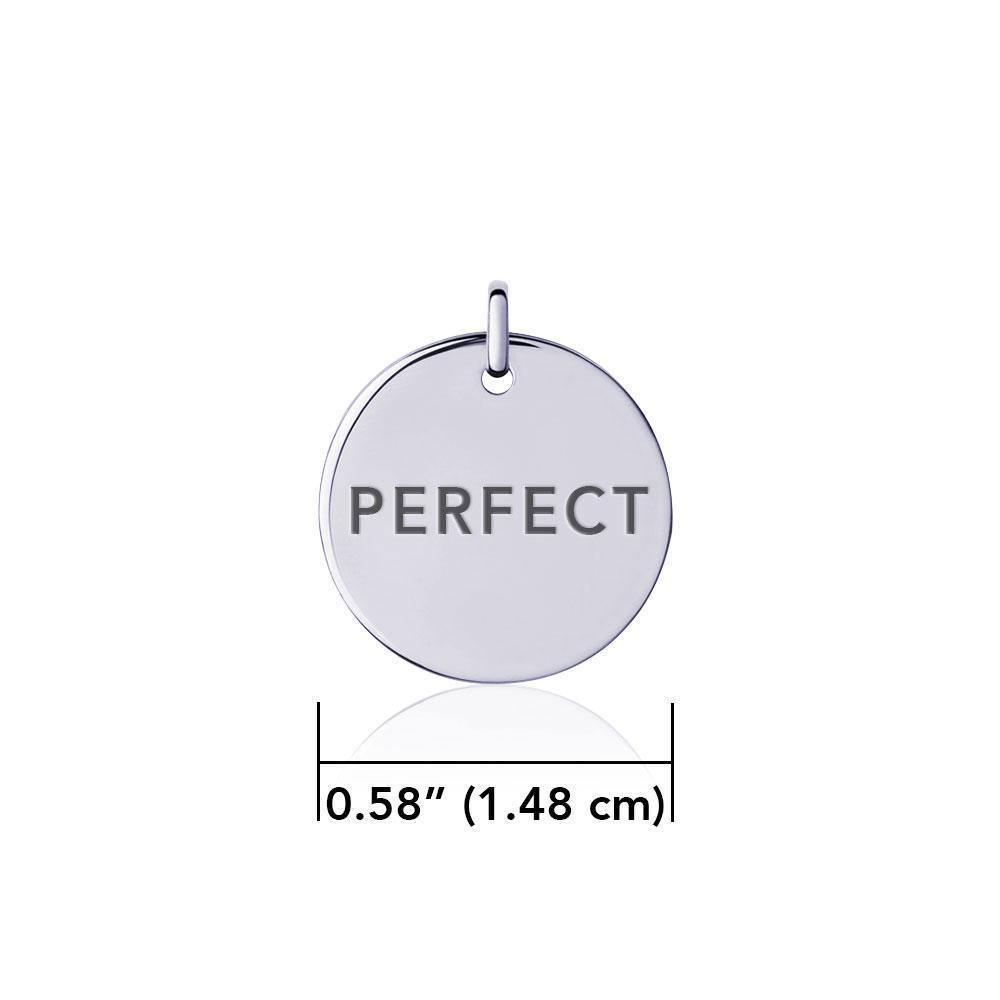 Power Word Perfect Silver Disc Charm TCM334 Charm