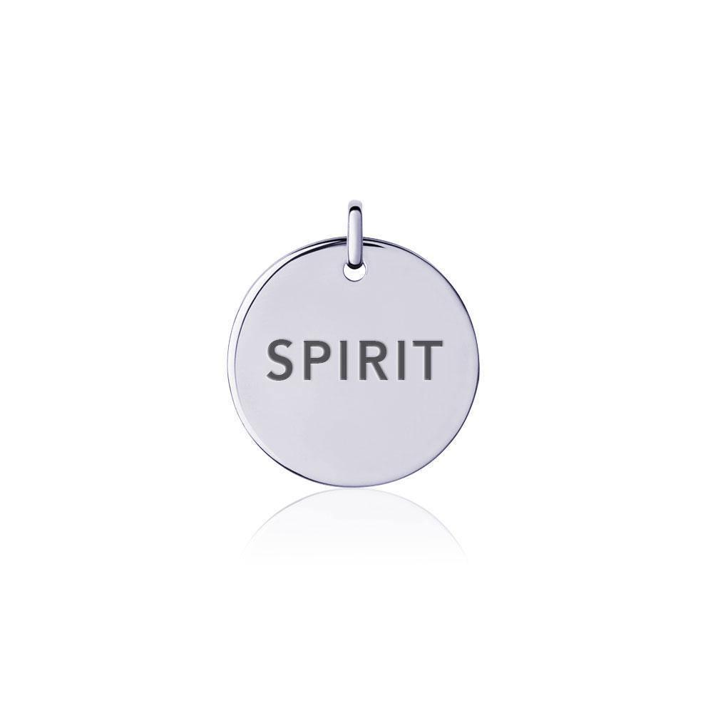 Power Word Spirit Silver Disc Charm TCM336 Charm