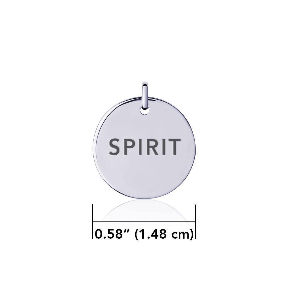 Power Word Spirit Silver Disc Charm TCM336 Charm