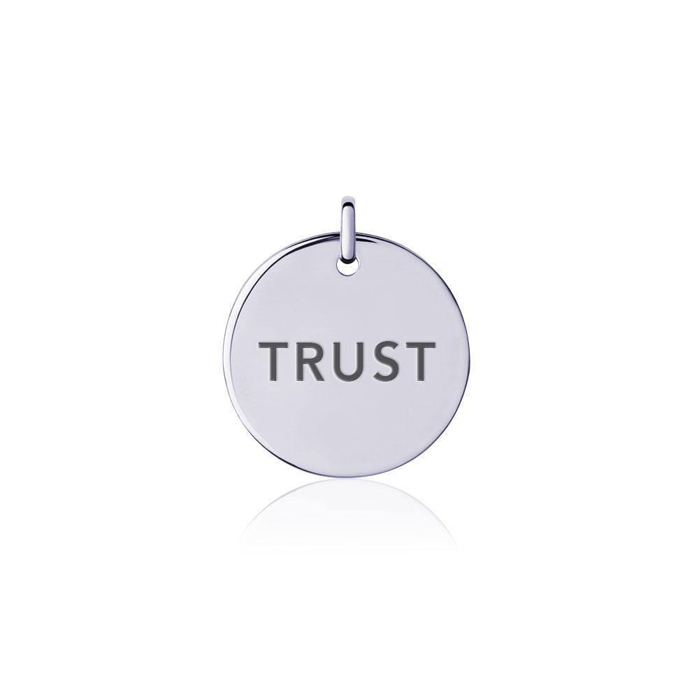 Power Word Trust Silver Disc Charm TCM337 Charm