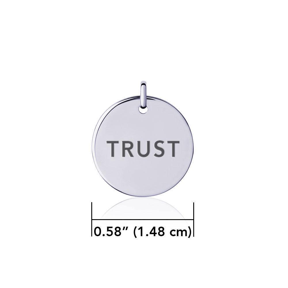 Power Word Trust Silver Disc Charm TCM337 Charm