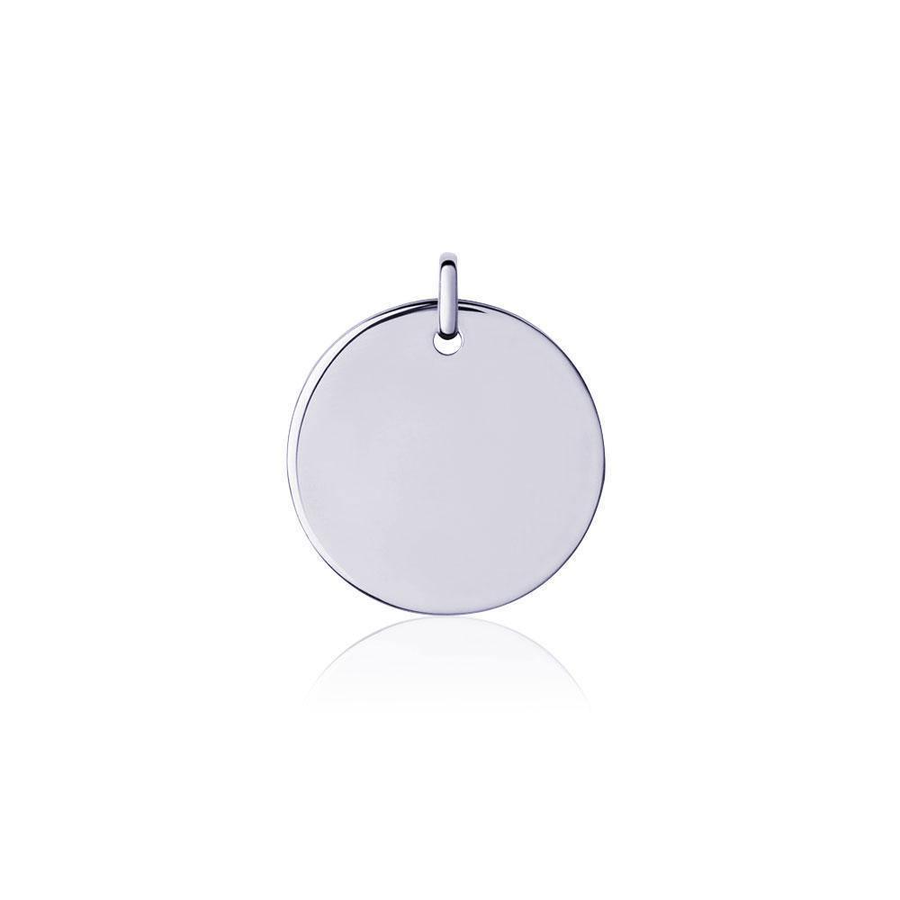 Blank Silver Disc Charm TCM338 Charm