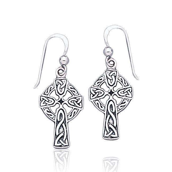 Celtic Knotwork Set with Celtic Cross TE1019 Earrings