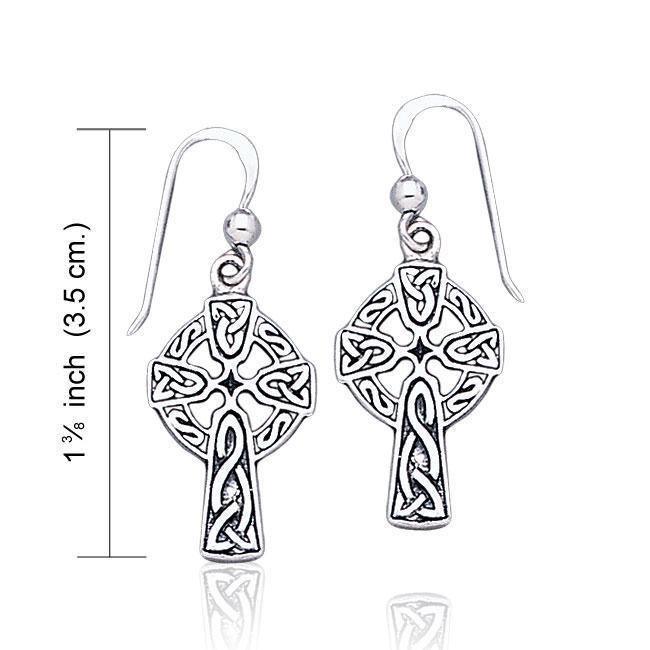 Celtic Knotwork Set with Celtic Cross TE1019 Earrings