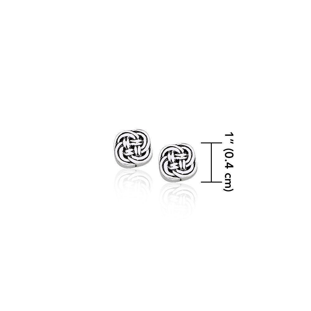 Celtic Knotwork Silver Earrings TE1038 Earrings