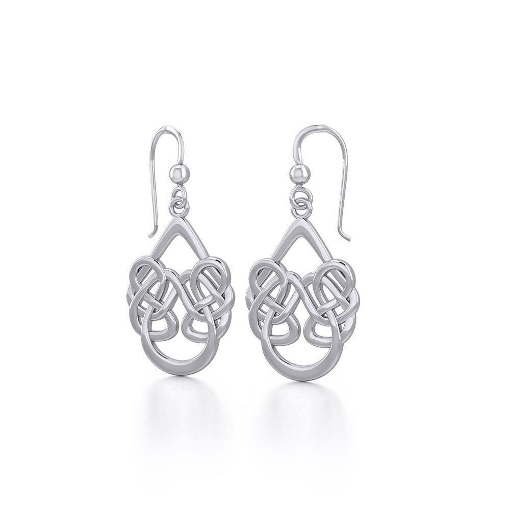 Celtic Knotwork Silver Earrings TE106 Earrings