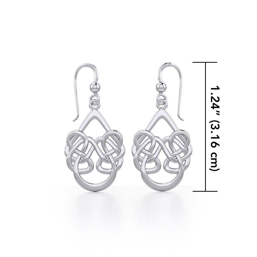 Celtic Knotwork Silver Earrings TE106 Earrings