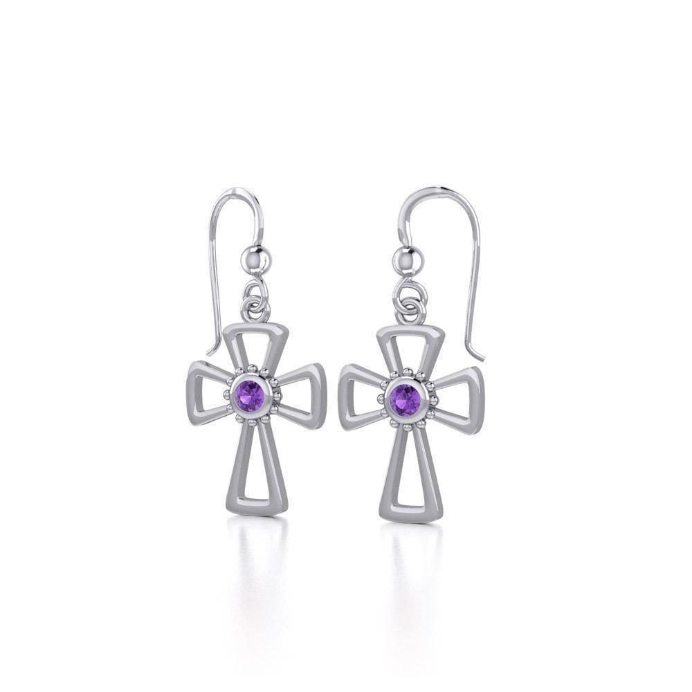 Silver Cross Earrings TE1150 Earrings