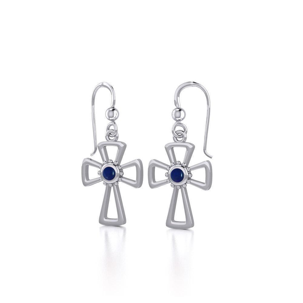 Silver Cross Earrings TE1150 Earrings