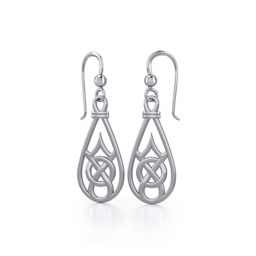 Celtic Knotwork Silver Earrings TE117 Earrings