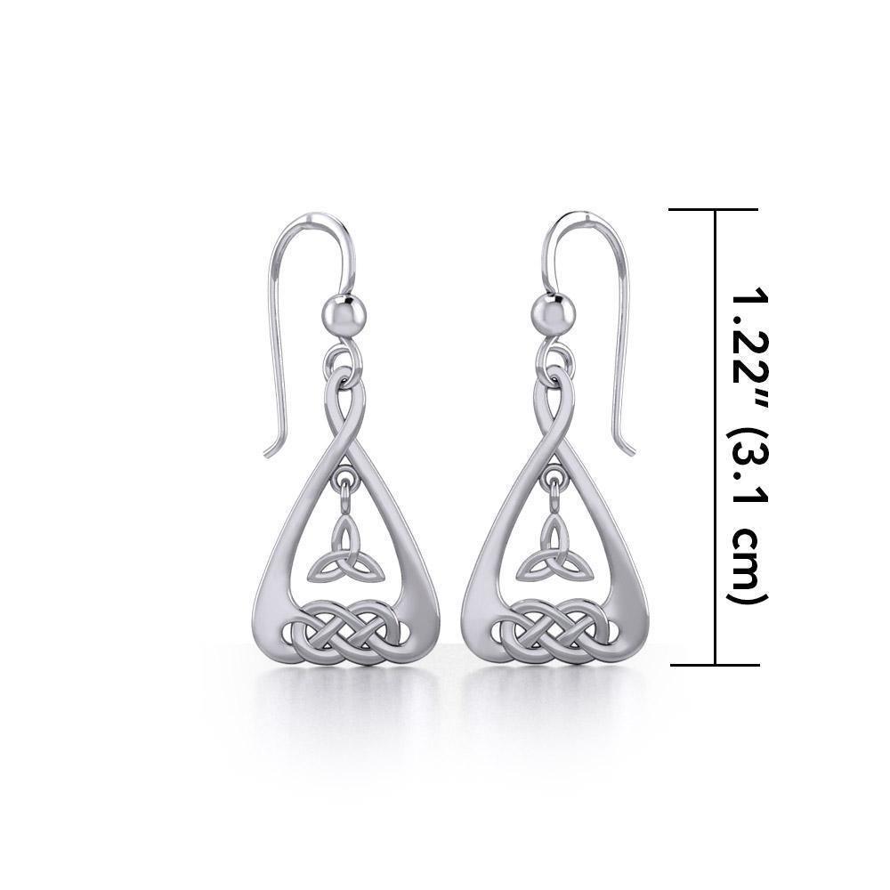 Celtic Knotwork Silver Earrings TE1193 Earrings