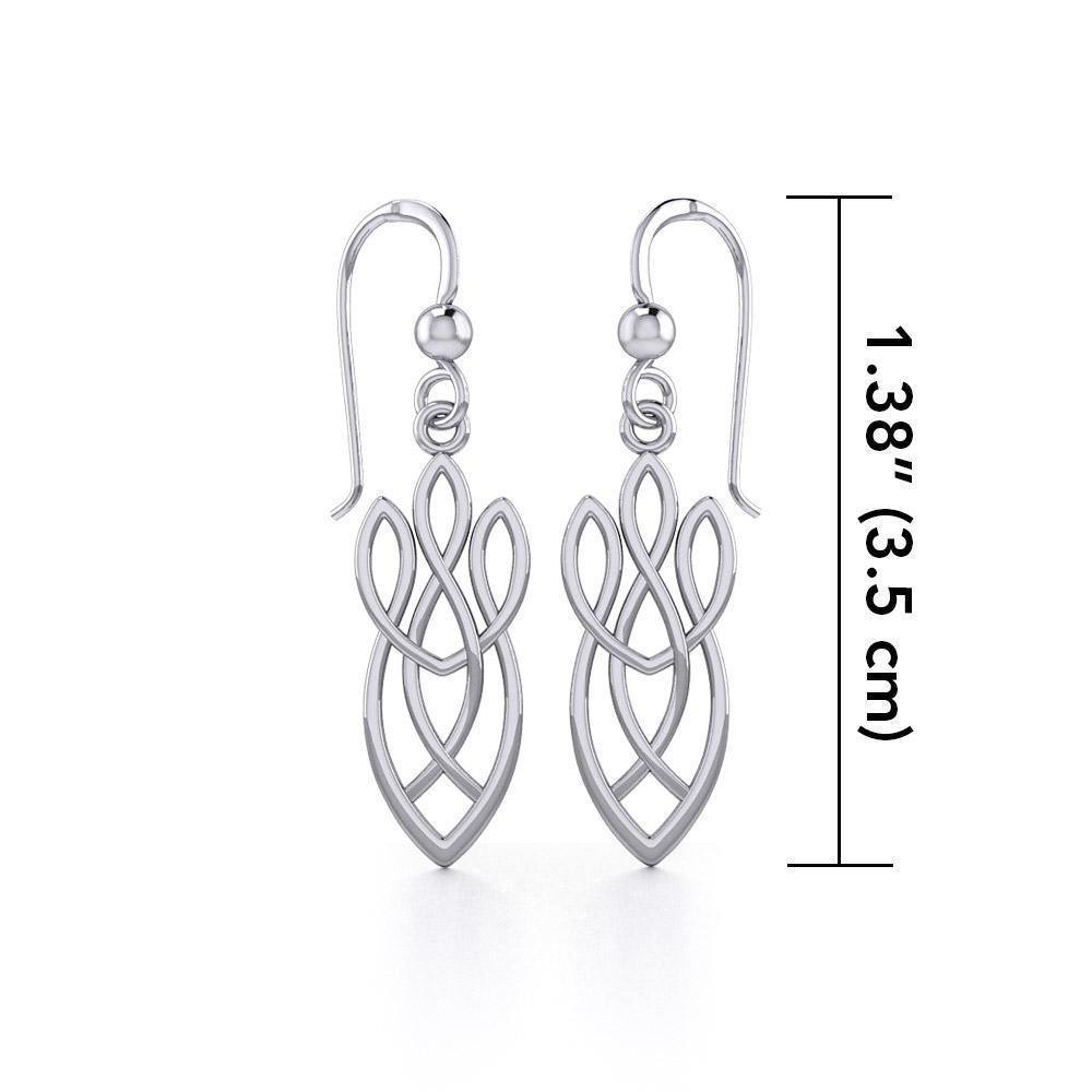 Celtic Knotwork Silver Earrings TE1196 Earrings