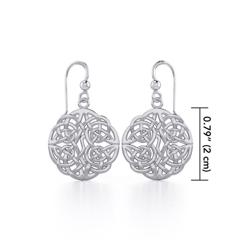 Celtic Knotwork Silver Earrings TE129 Earrings