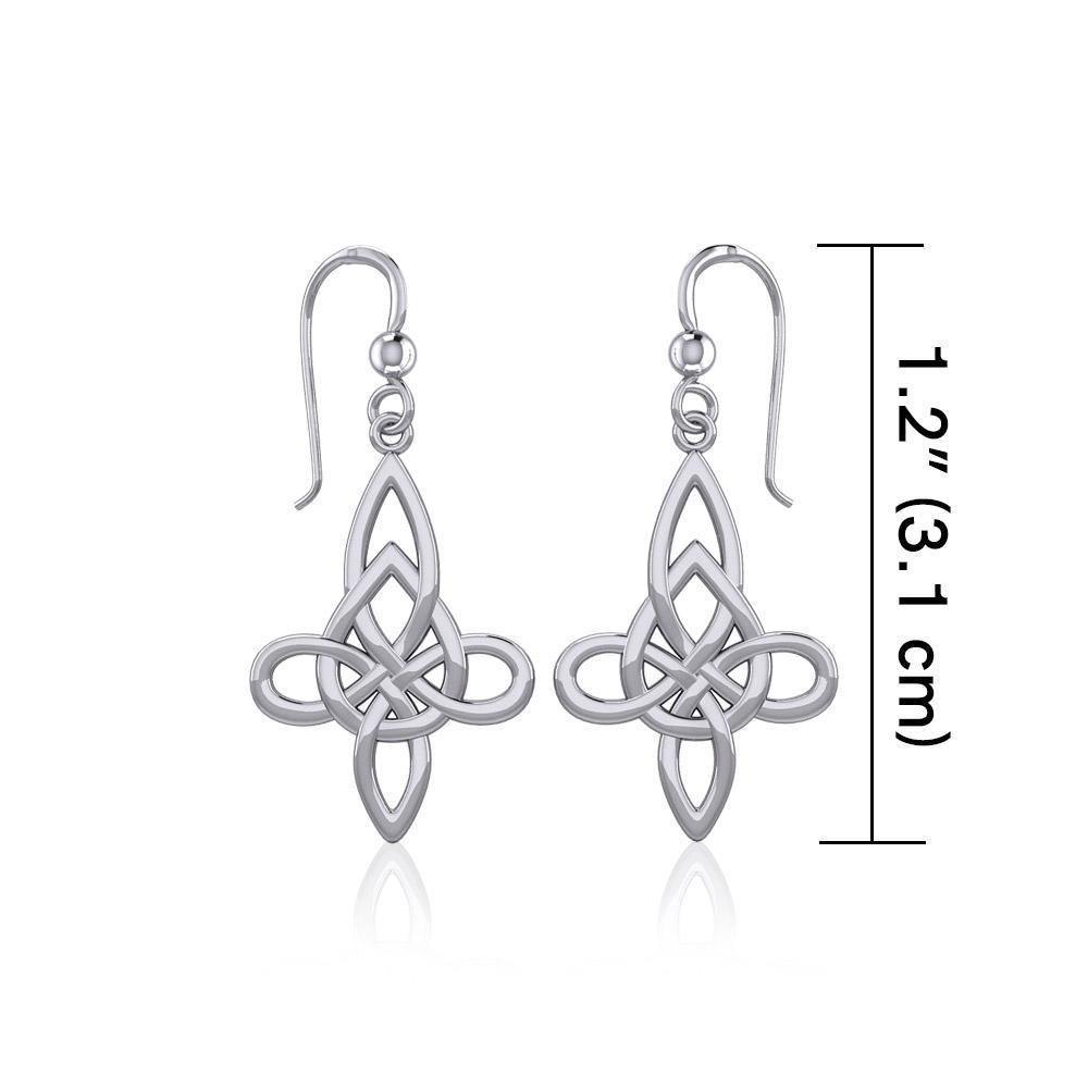 Celtic Knotwork Silver Earrings TE191 Earrings