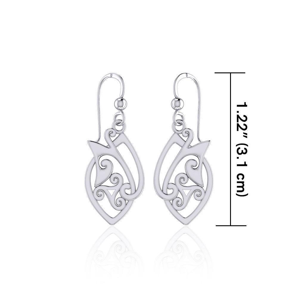 Celtic Knotwork Silver Earrings TE2071 Earrings