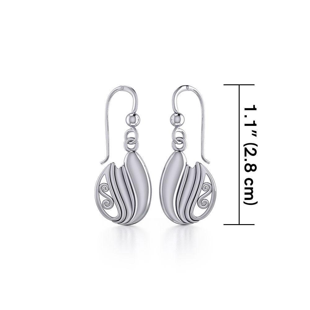 Celtic Knotwork Silver Earrings TE2083 Earrings