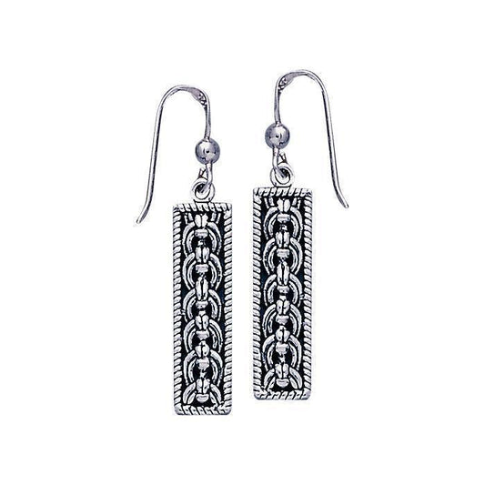 Celtic Knotwork Silver Earrings TE2136