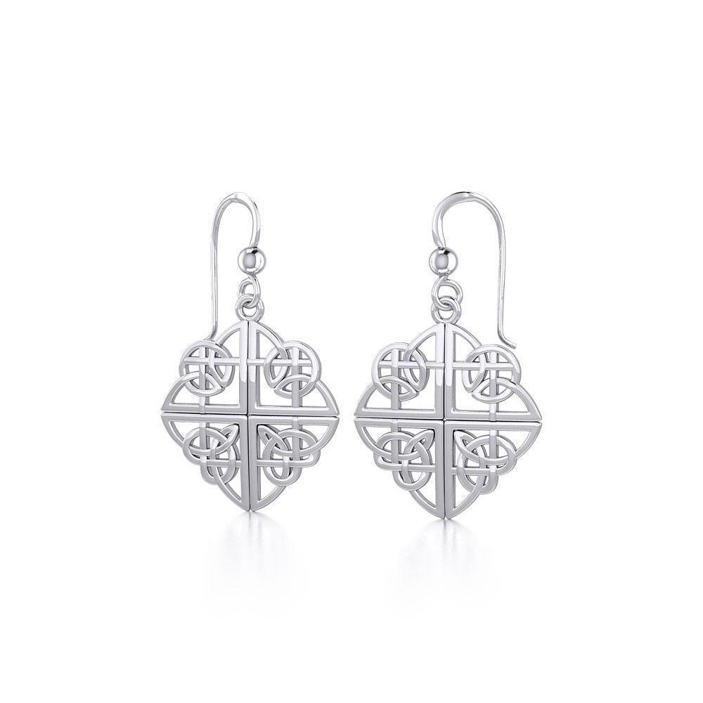 Celtic Knotwork Silver Earrings TE2139 Earrings