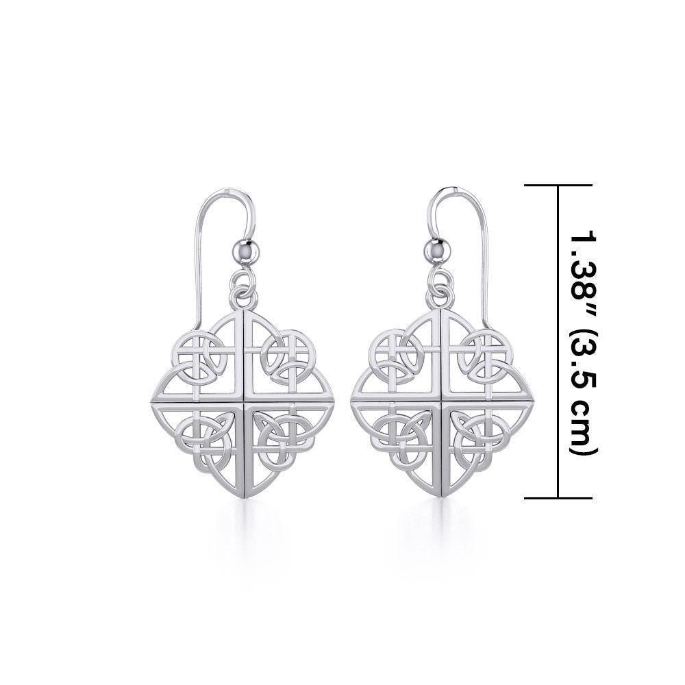 Celtic Knotwork Silver Earrings TE2139 Earrings