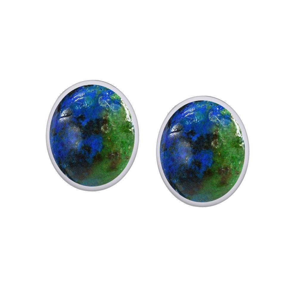 Oval Cabochon Post Earrings TE2171 Earrings