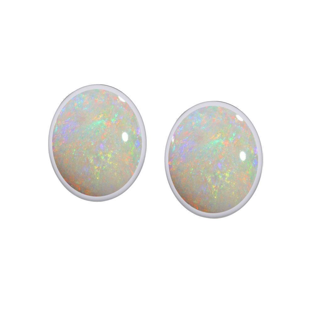 Oval Cabochon Post Earrings TE2171 Earrings